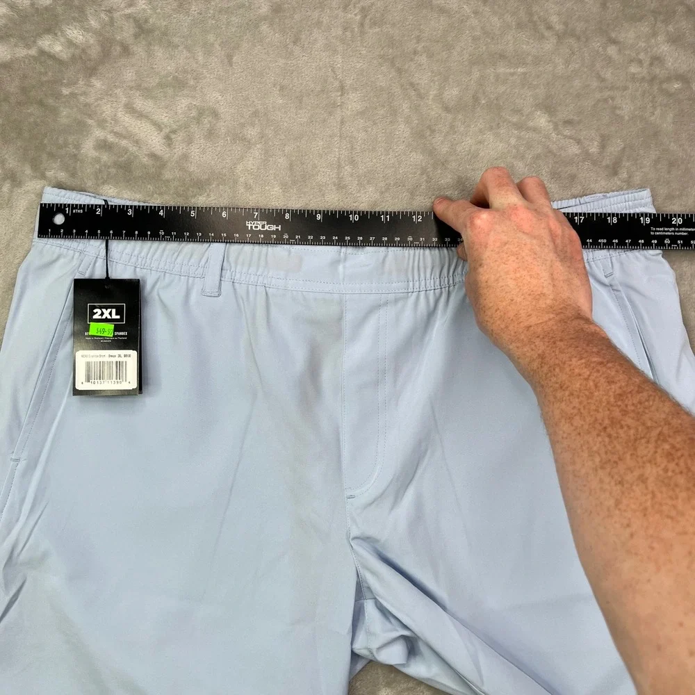 Waggle‎ Scramble Short Mens 2XL Breeze Blue Solid Performance Golf Shorts